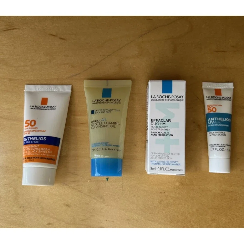LA ROCHE POSAY ANTHELIOS UV AIR PRO SPORT LIPIKAR AR EFFACLAR Trial sz Lot of 44